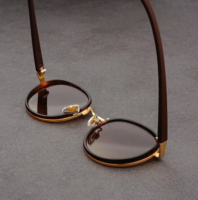 Rift Origin™ | Round Metal-Acetate Sunglasses | UV400