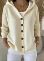 Jessica | Cardigan à capuche boutonnée confortable
