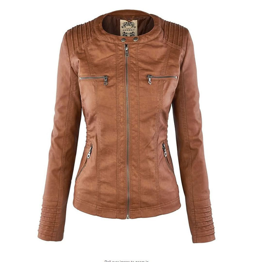 Elena | Chaqueta intemporal de efecto piel