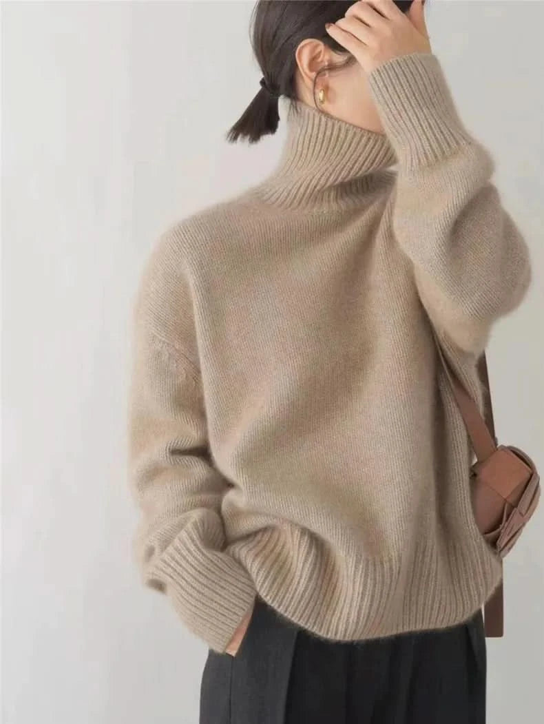 Monica | Elegant High Neck Sweater