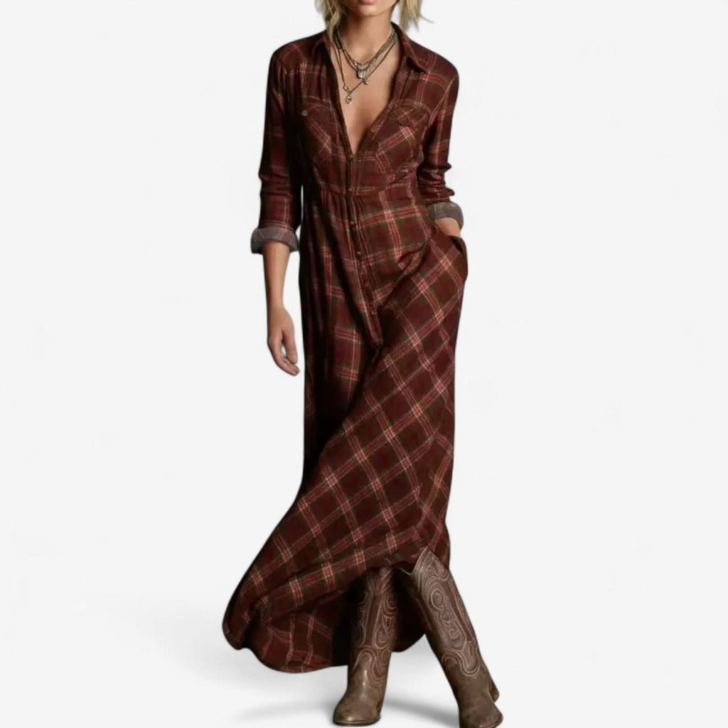 Celina™ | Robe longue chemise intemporelle