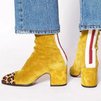 Sienna | Botines de tacón grueso con punta cuadrada escultural