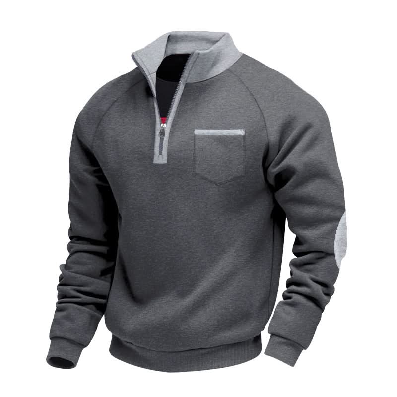 Luke | Sweat-shirt classique avec fermeture éclair 1/4