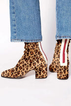 Sienna | Botines de tacón grueso con punta cuadrada escultural