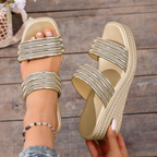 Sandalias Odette de alto brillo