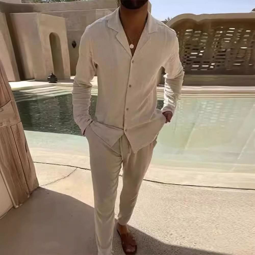 Julian | Conjunto de camisa de botones y pantalón holgado