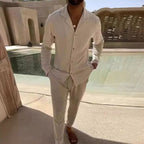 Julian | Conjunto de camisa de botones y pantalón holgado