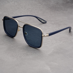 Rift Noir X™ | Square Metal-Acetate Sunglasses | UV380