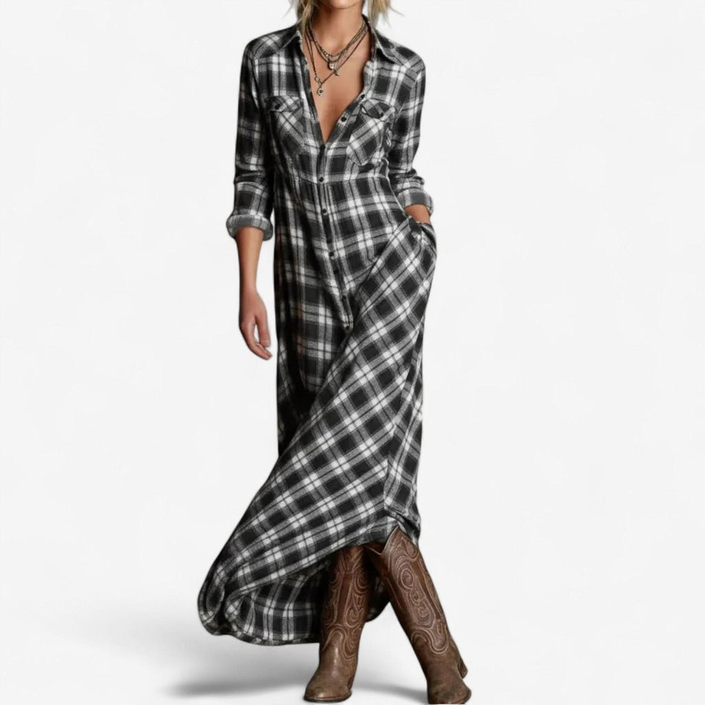 Celina™ | Robe longue chemise intemporelle