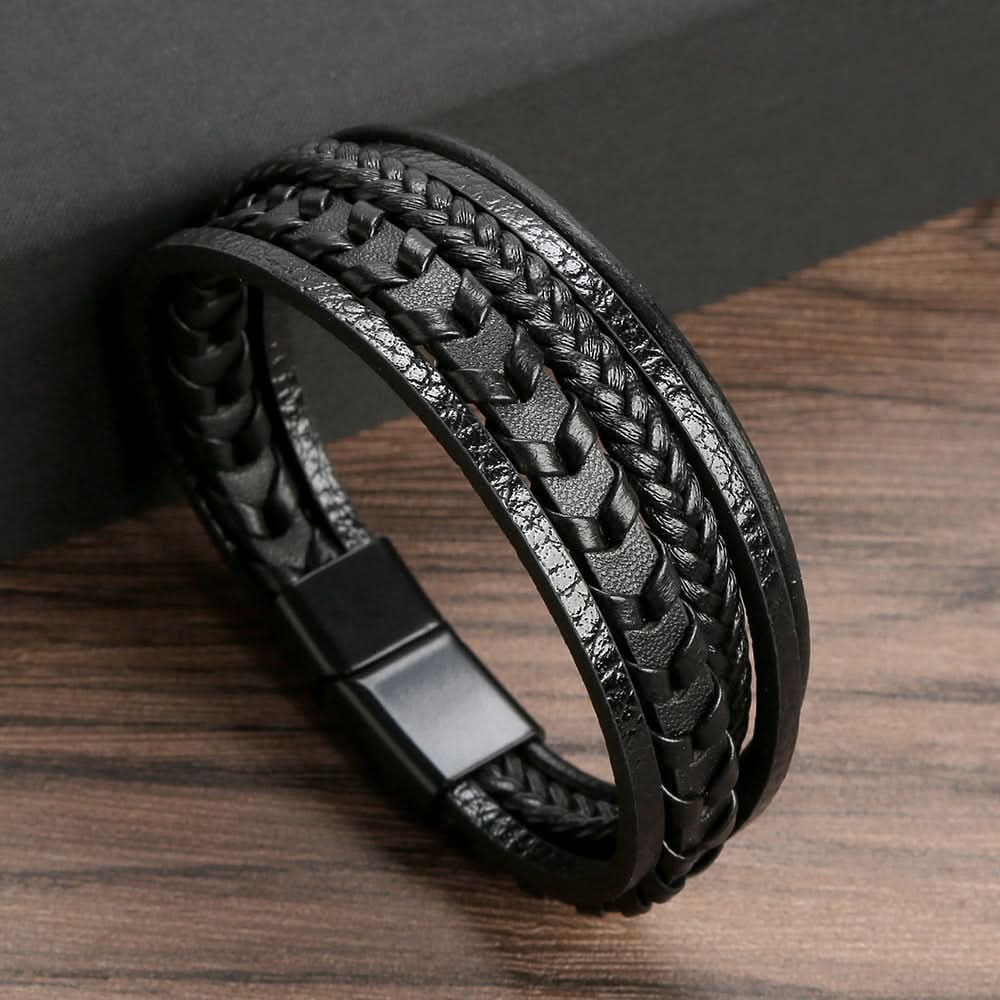 Miles | Bracelet de poignet tressé multicouche