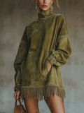 Melissa | High Neck Dress with Flowy Hem