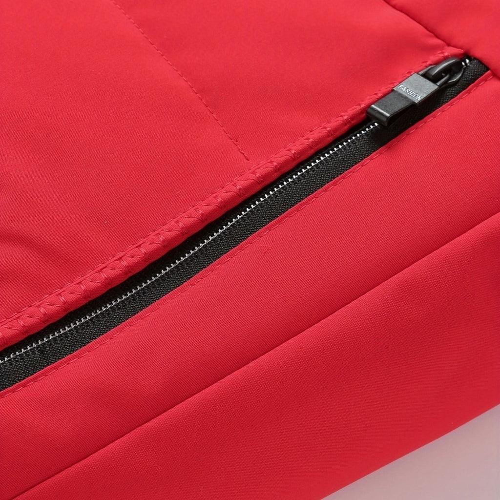 Rowen | Chaqueta acolchada lisa de cuello alto estructurado