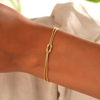 Elena | Pulsera con cadena de nudos elegante