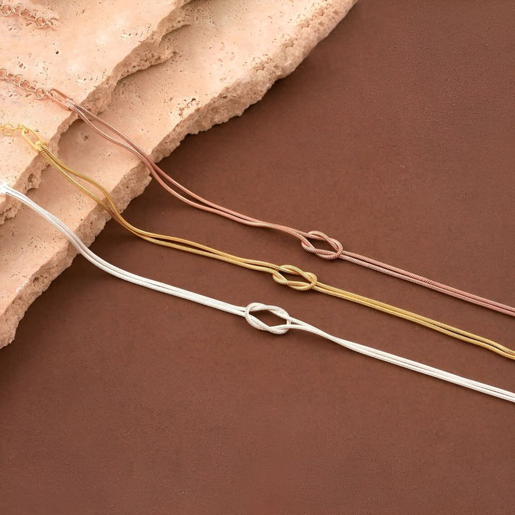 Elena | Pulsera con cadena de nudos elegante