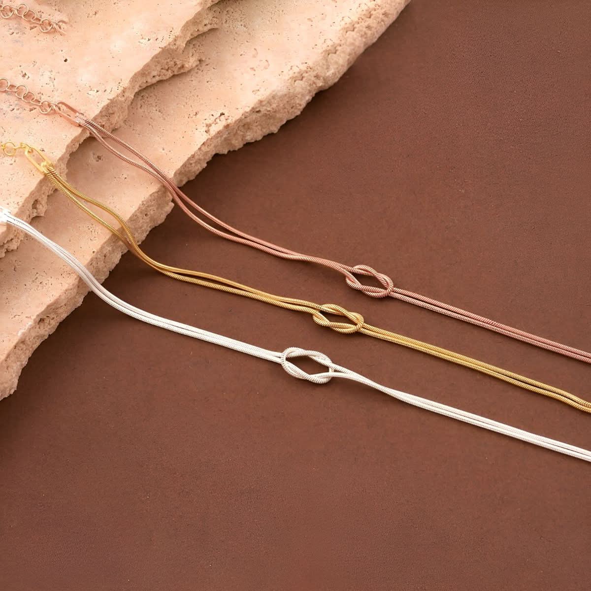 Elena | Bracelet chaîne à nœud élégant