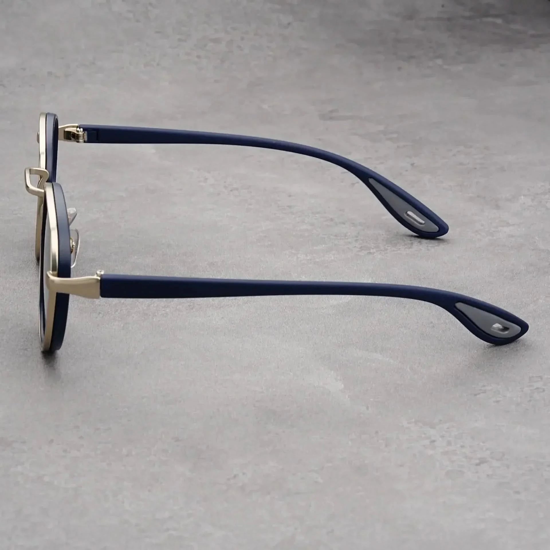 Rift Origin™ | Round Metal-Acetate Sunglasses | UV400