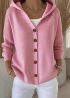 Jessica | Cardigan à capuche boutonnée confortable