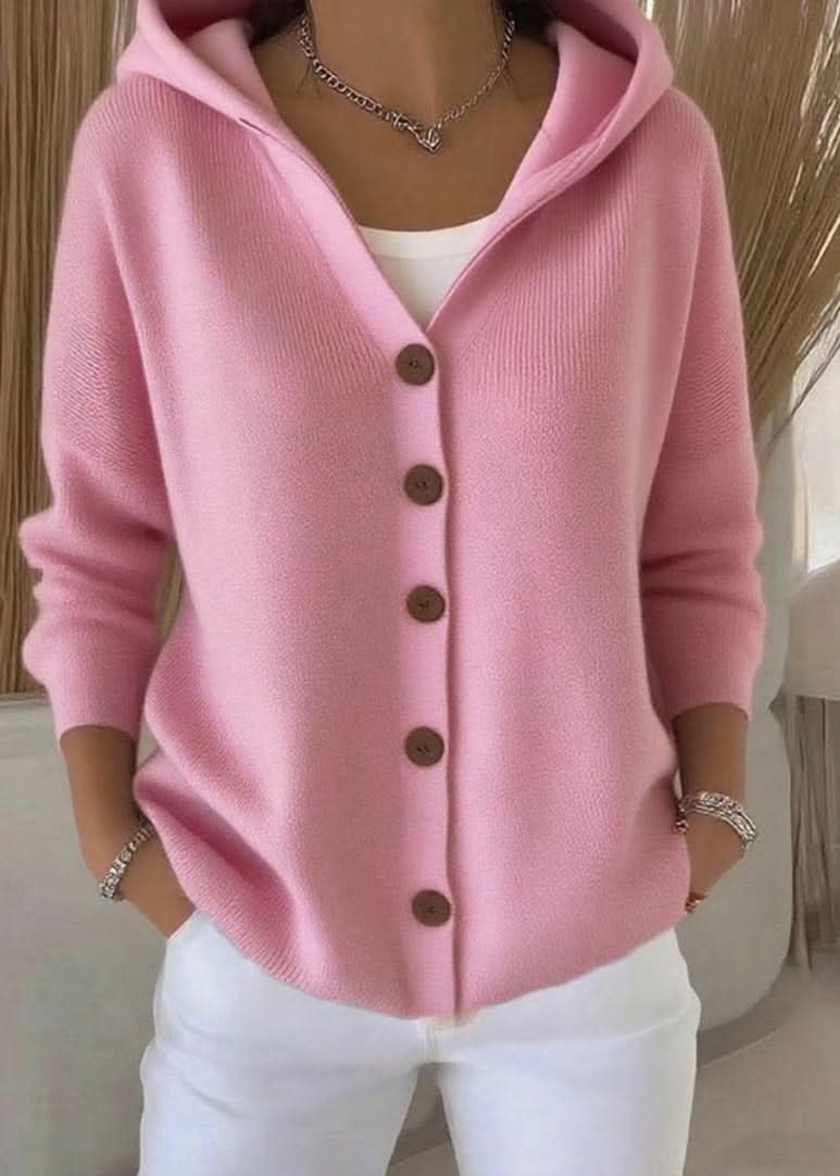 Jessica | Cardigan à capuche boutonnée confortable