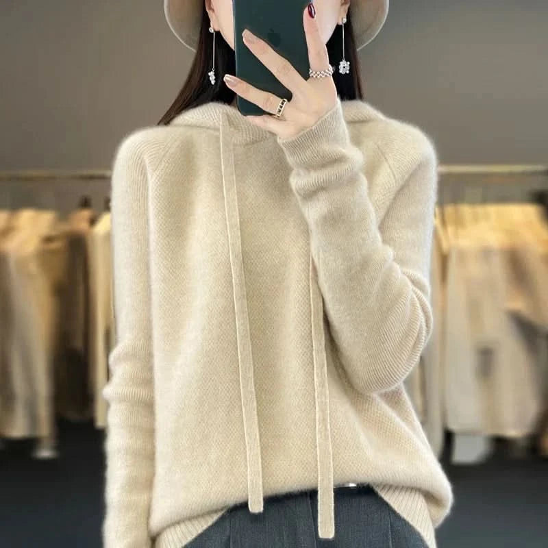 Kelly | Tricot à capuche doux pour l'hiver