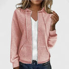 Martha | Elegant Textured Zip-Up Cardigan