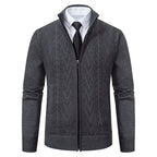 Preston | Gilet zippé en maille torsadée raffinée
