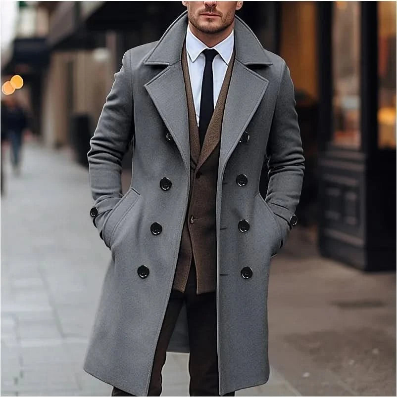 Caleb | Manteau croisé classique