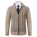 Preston | Gilet zippé en maille torsadée raffinée