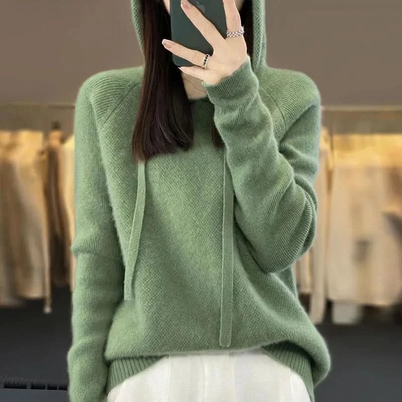 Kelly | Tricot à capuche doux pour l'hiver