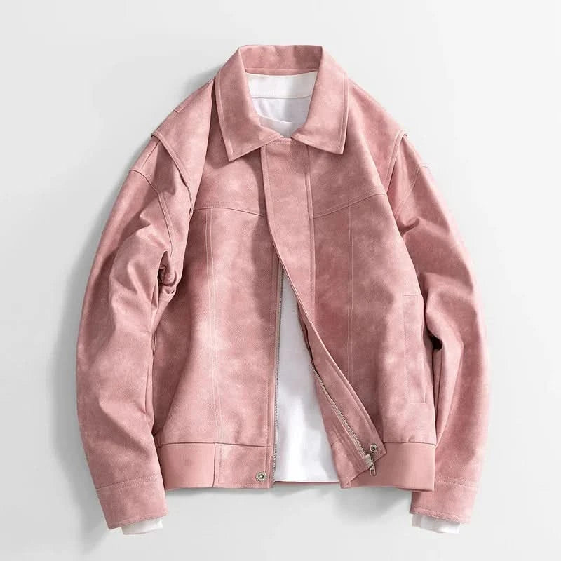 Chaqueta de cuero clásica Hafford
