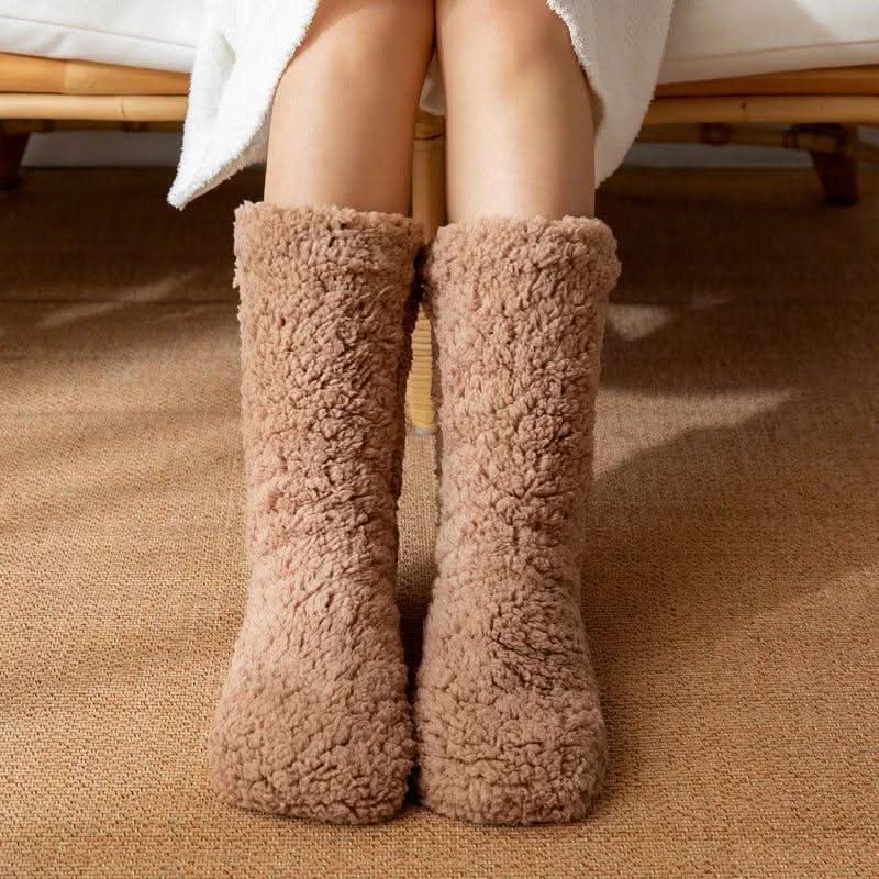 Chaussettes douillettes en sherpa