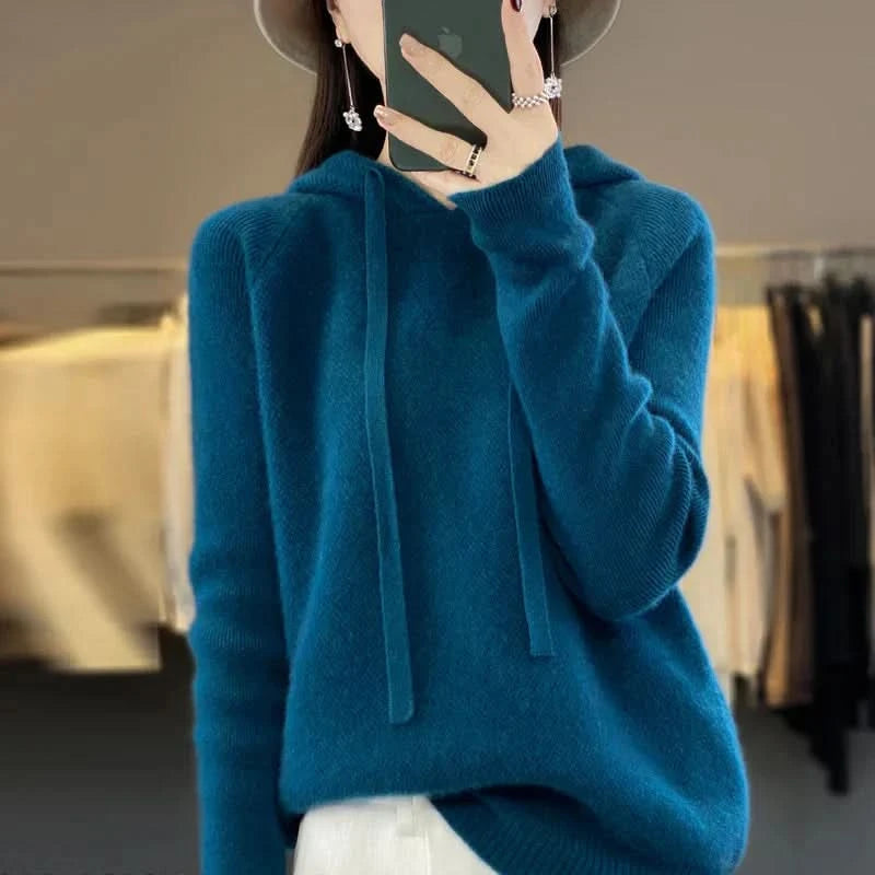 Kelly | Tricot à capuche doux pour l'hiver