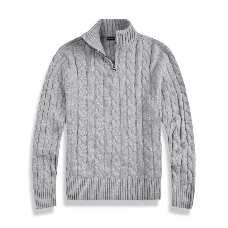 Brandon | Pull col zippé classique haut de gamme