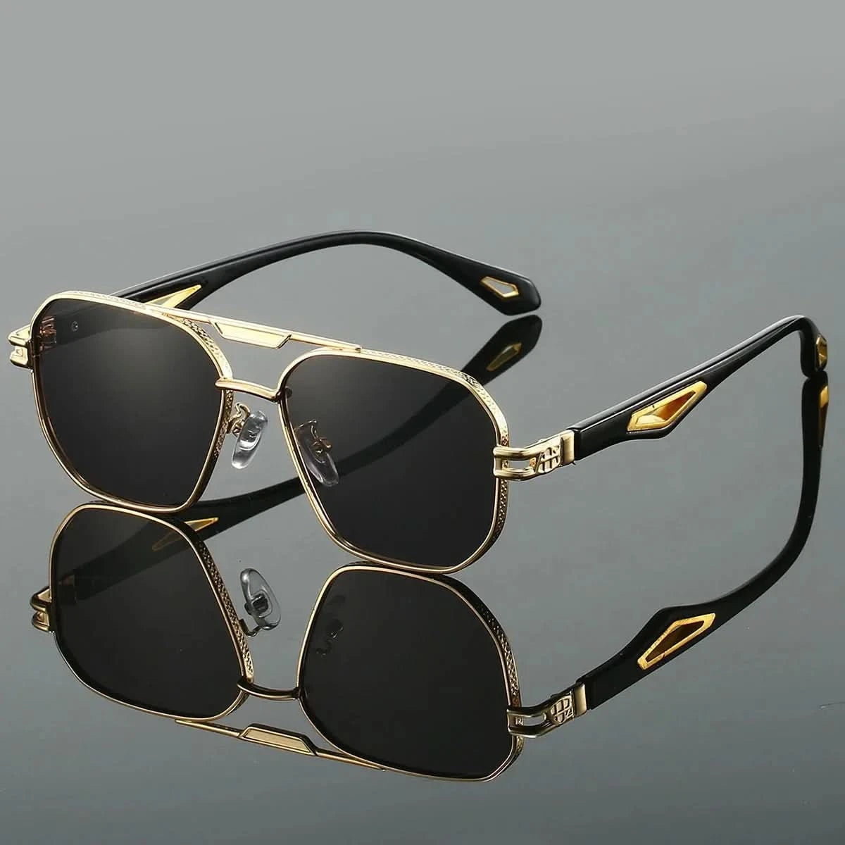 Oro Edge™ | Gold Hexagonal Sunglasses | UV400 Gradient