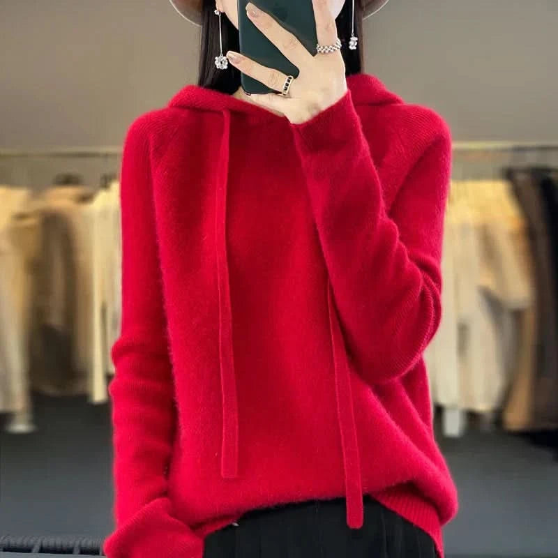 Kelly | Tricot à capuche doux pour l'hiver