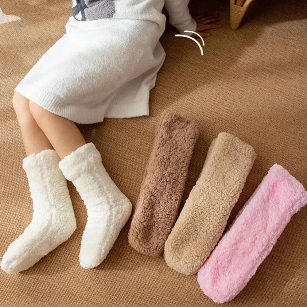 Chaussettes douillettes en sherpa