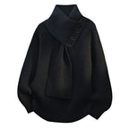 Lydia | Suéter de punto elegante con cuello de pañuelo