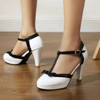 Escarpins T-bar Vivienne
