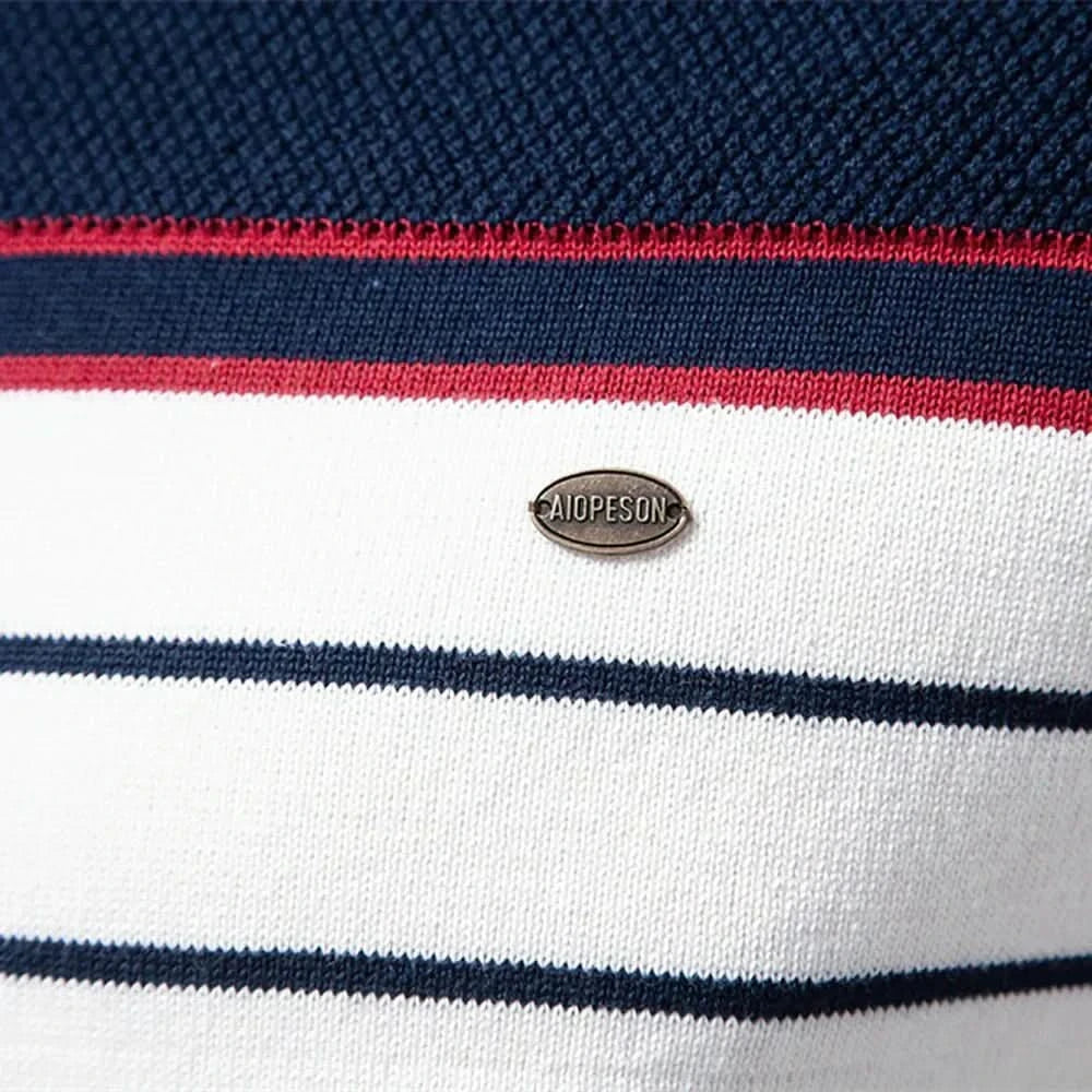 Nathan | Refined Striped Knit Pullover