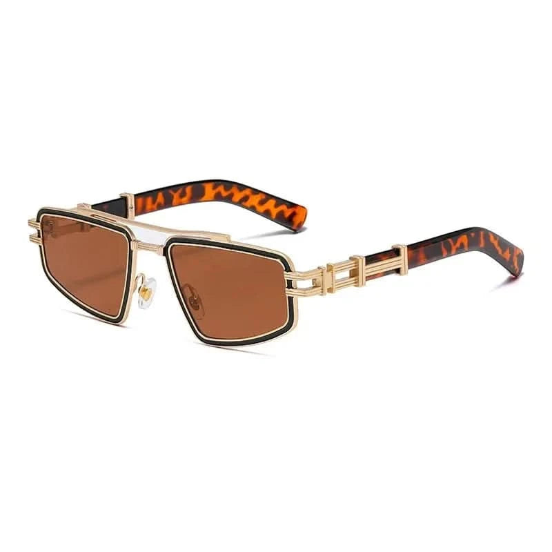 Arlo Apex™ | Gold Accent Geometric Sunglasses | UV400