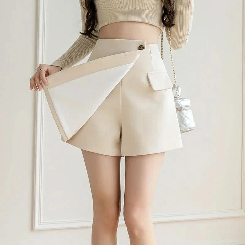 Falda Clásica de Cintura Alta Cascade