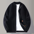Oliver | Chaqueta de punto de canalé con cremallera