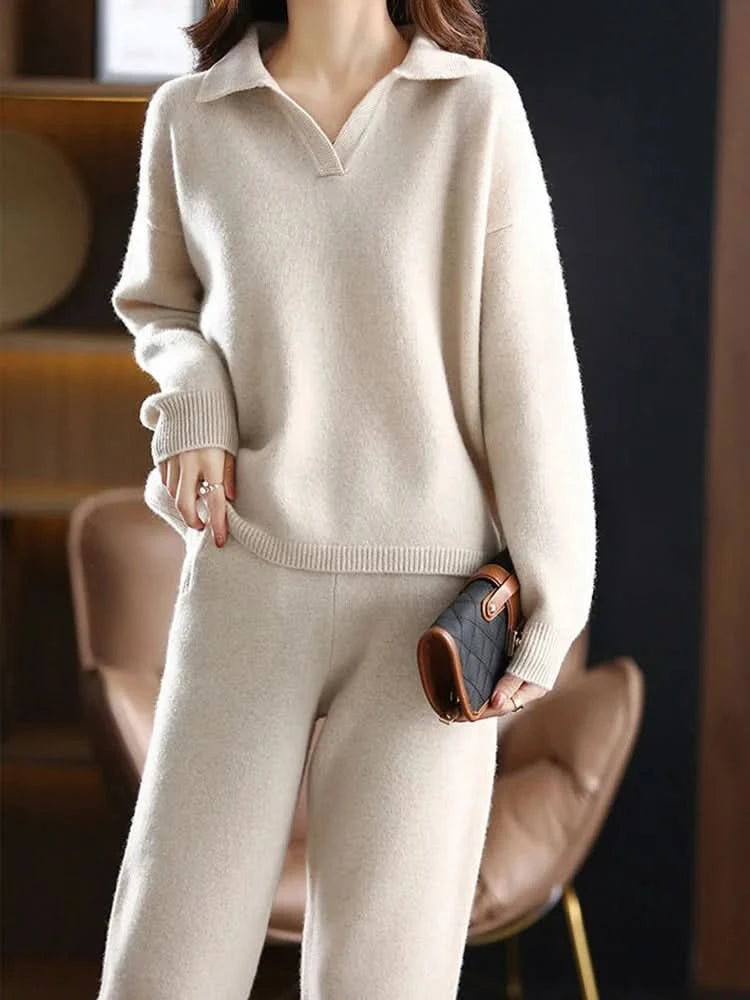 Harper | Conjunto Lounge Elegante a Medida con Cuello Polo