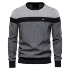 Marcus | Refined Color-Block Crew Sweater