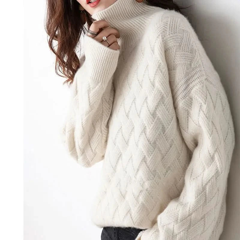 Harper Cashmere Turtleneck Sweater