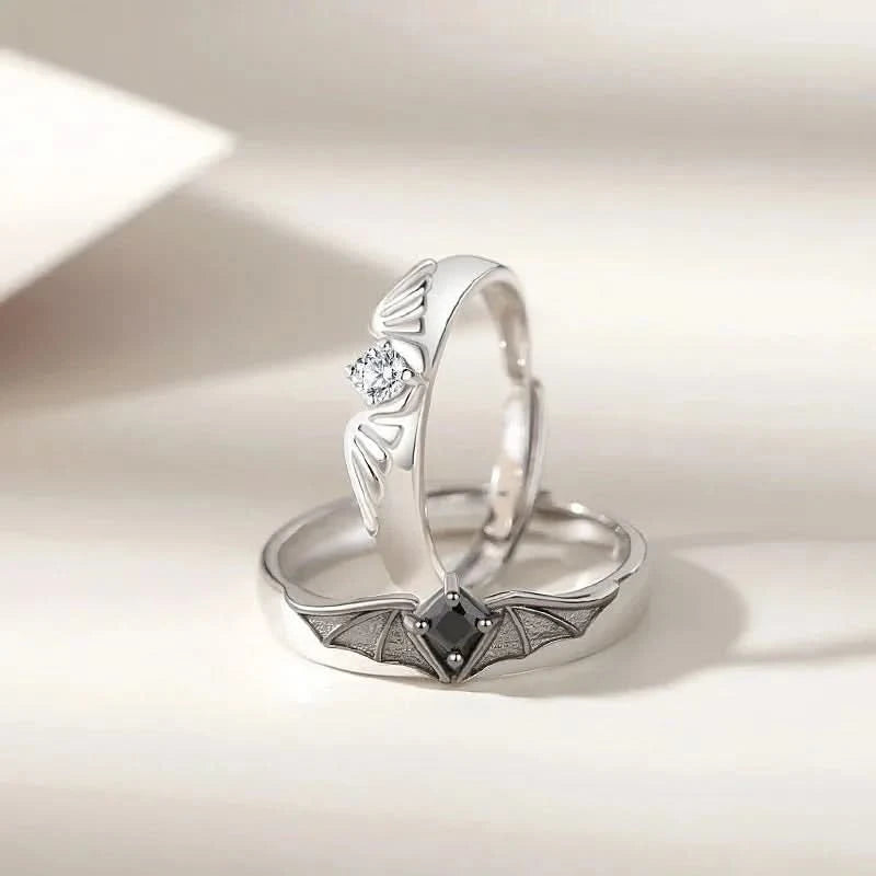 Set de anillos por siempre de oscuridad y luz