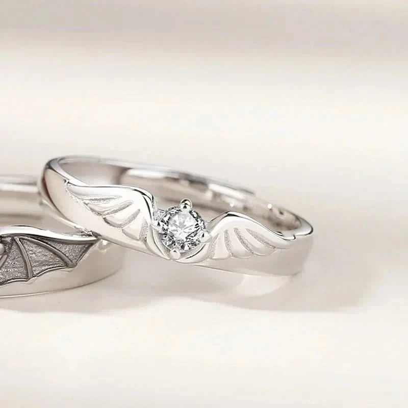 Set de anillos por siempre de oscuridad y luz