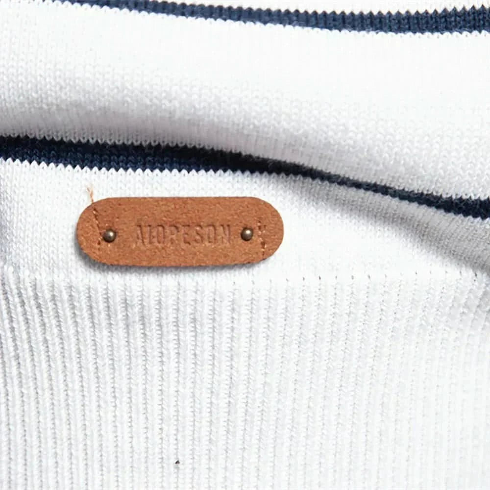 Nathan | Jersey de punto a rayas refinado