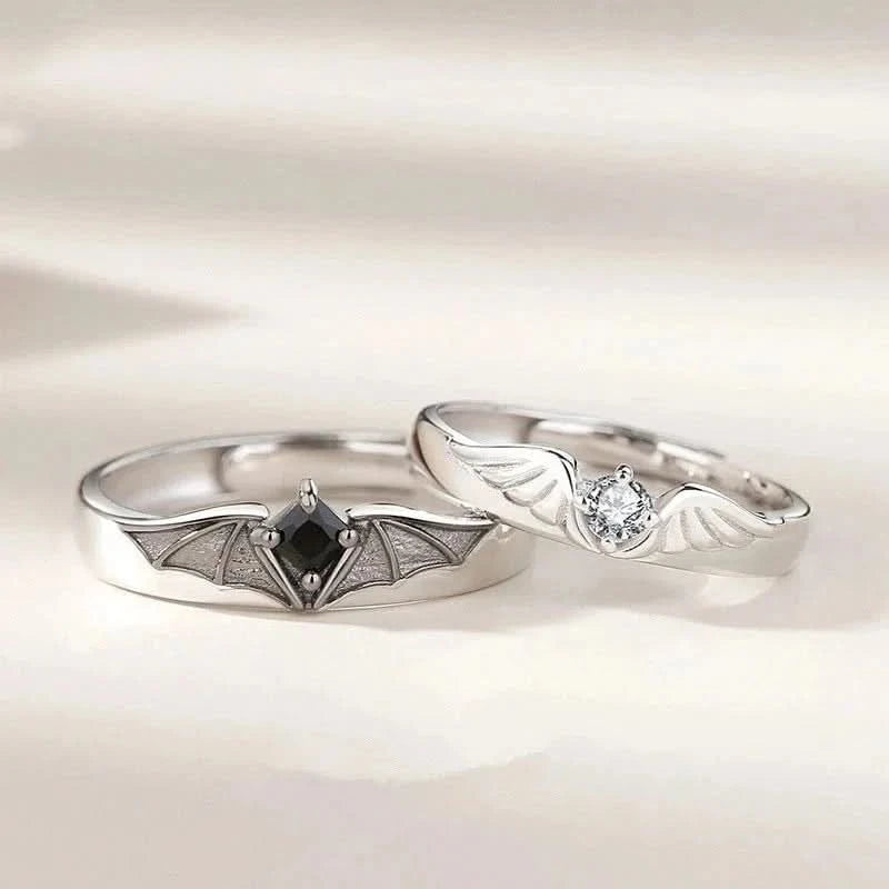 Set de anillos por siempre de oscuridad y luz