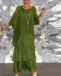 Vivienne | Robe longue flatteuse à la silhouette fluide