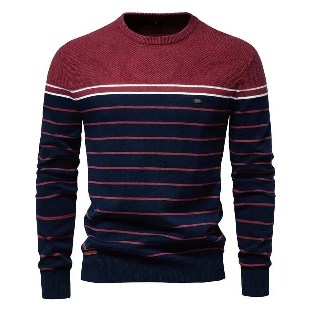 Nathan | Jersey de punto a rayas refinado